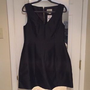 Structured silk mini dress